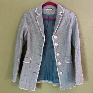 Blue checkered blazer